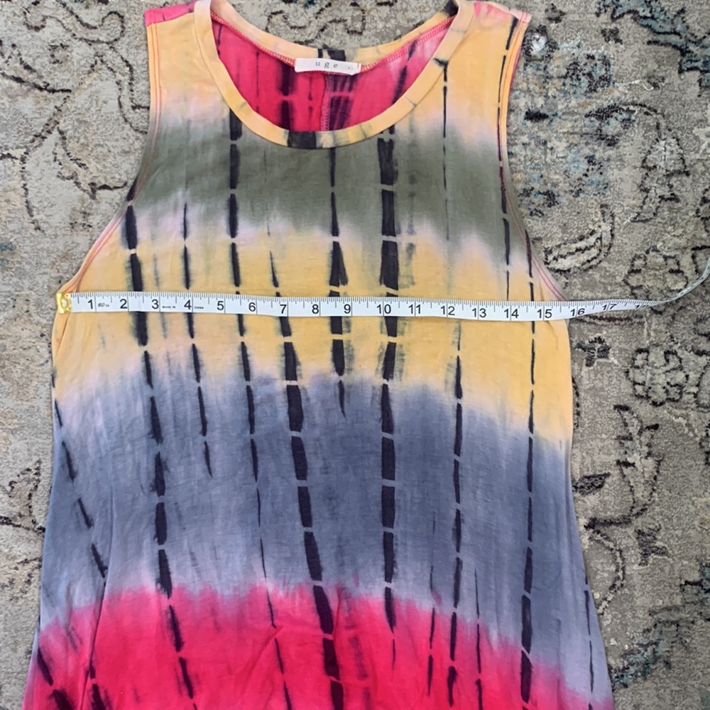 Bohemian Tie-Dye Style Flowy Summer Dress Small - Picture 16 of 16